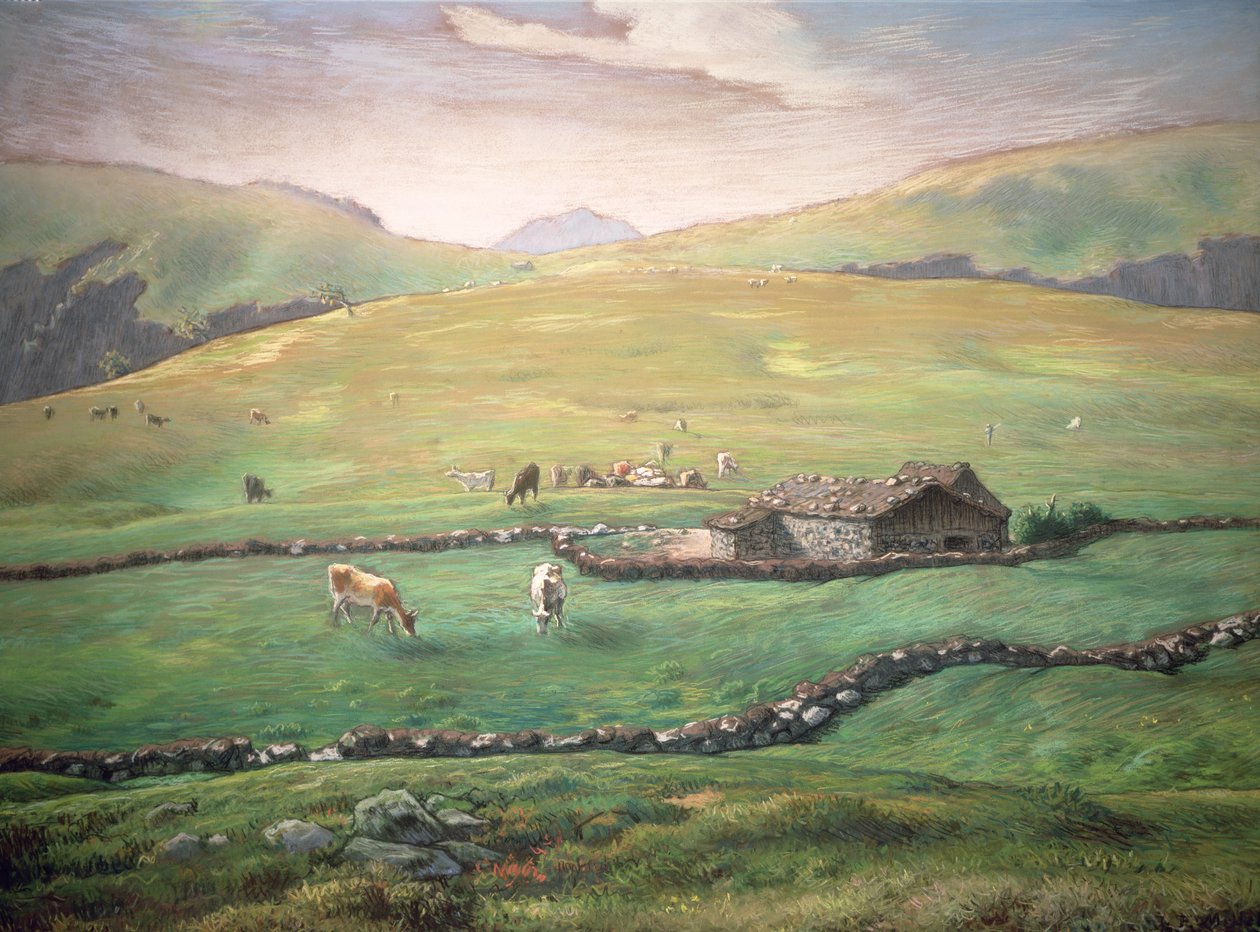 Pâturage dans les Vosges - Jean Francois Millet