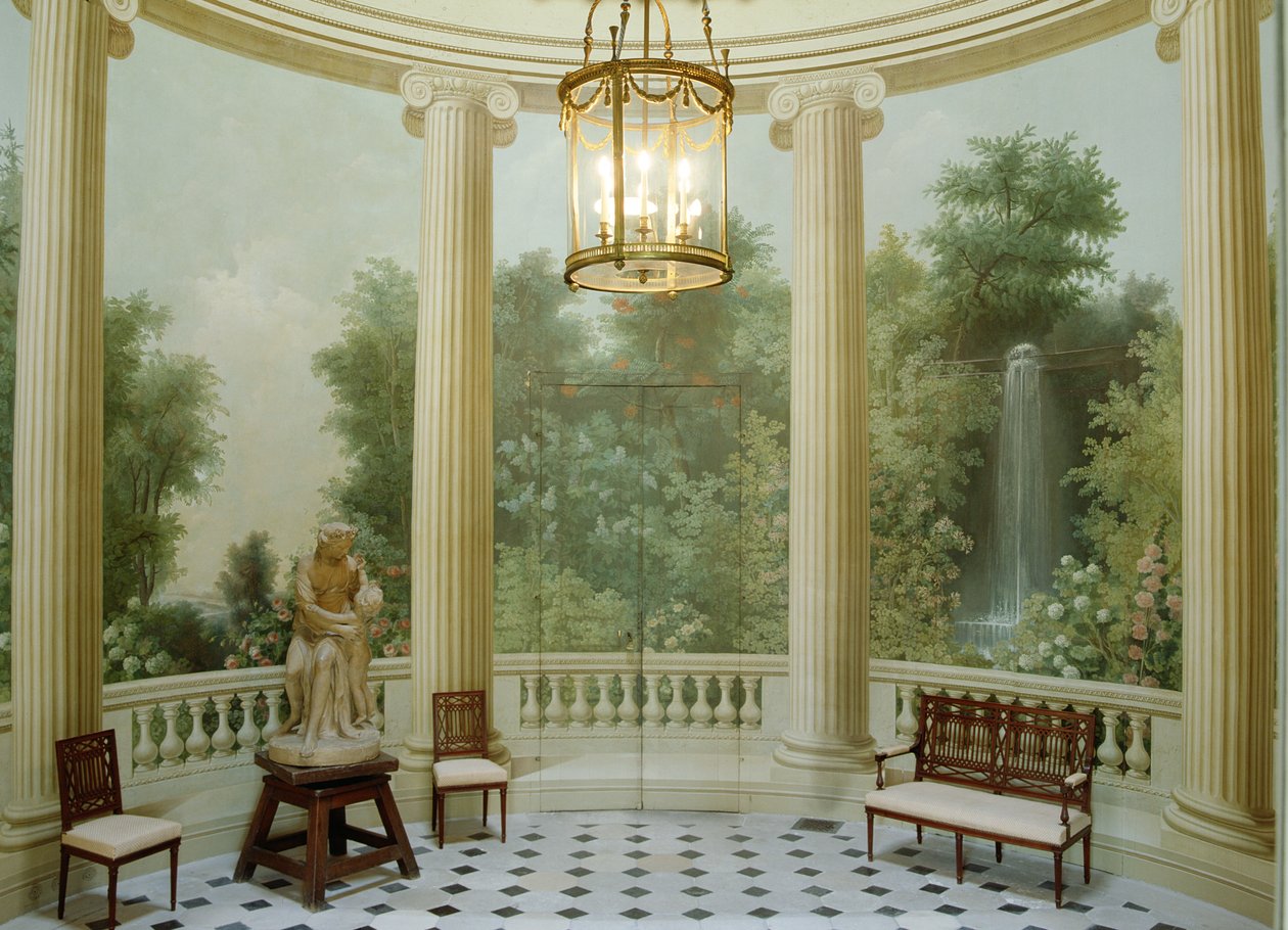 Salle à manger ronde du Pavillon de Musique, construit en 1781 - Jean Francois Therese Chalgrin