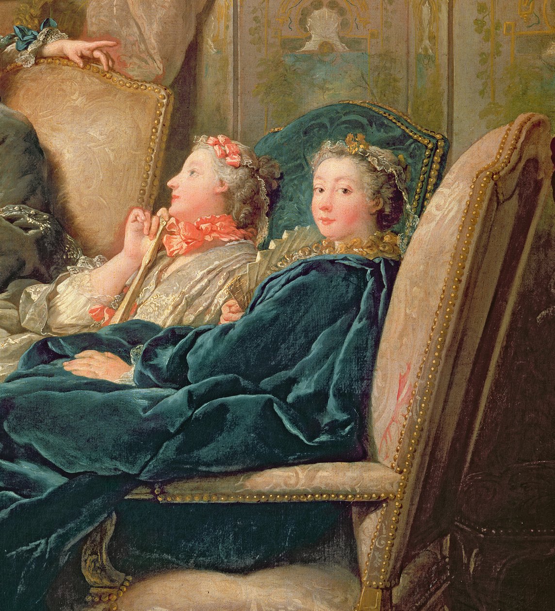 La lecture de Molière (détail) - Jean François de Troy