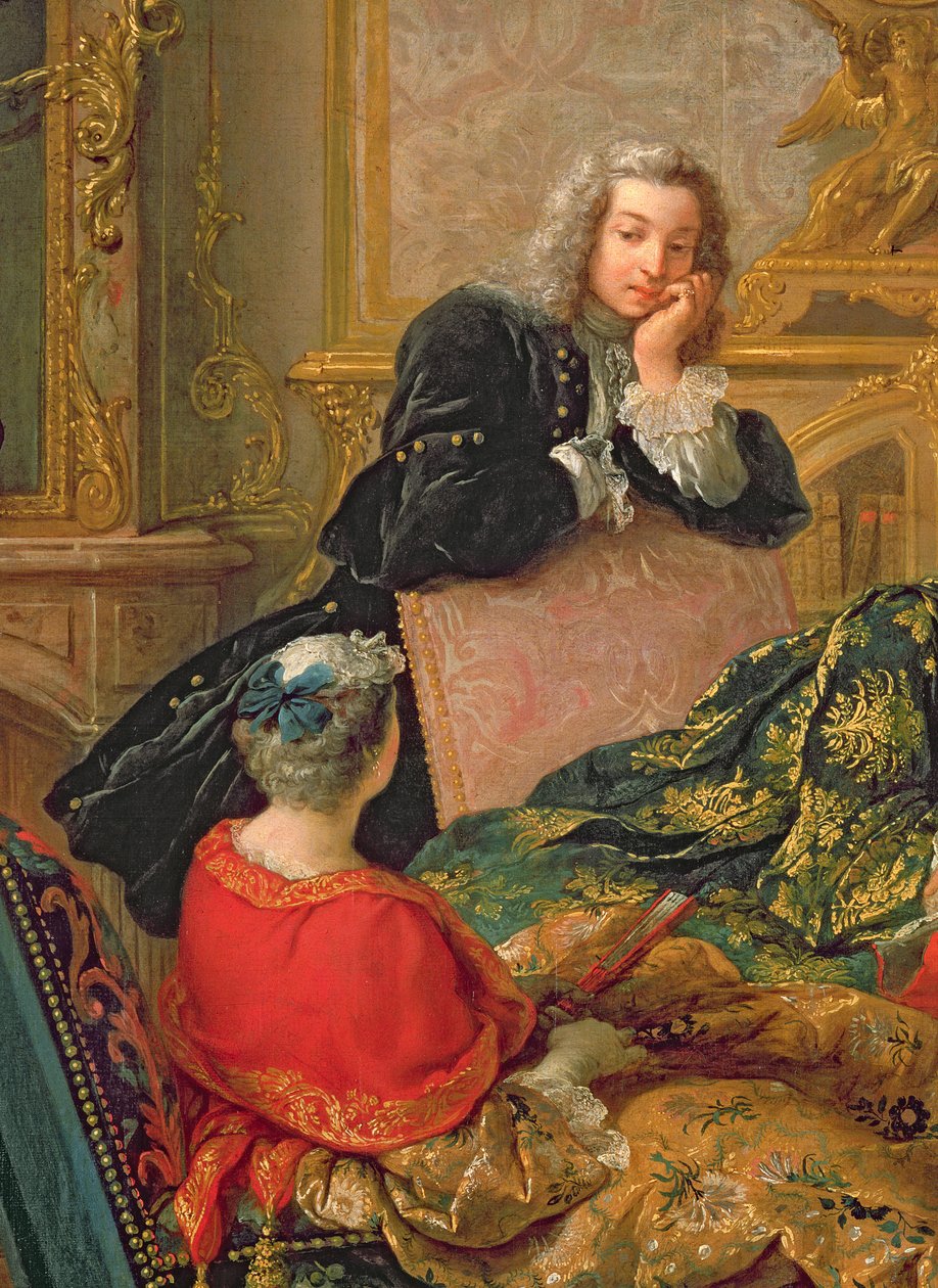 La lecture de Molière (détail) - Jean François de Troy