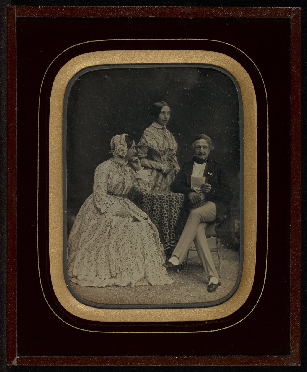 Portrait de Jean Gabriel et Anne-Charlotte-Adélaïde Eynard avec Madame Charrière - Jean Gabriel Eynard