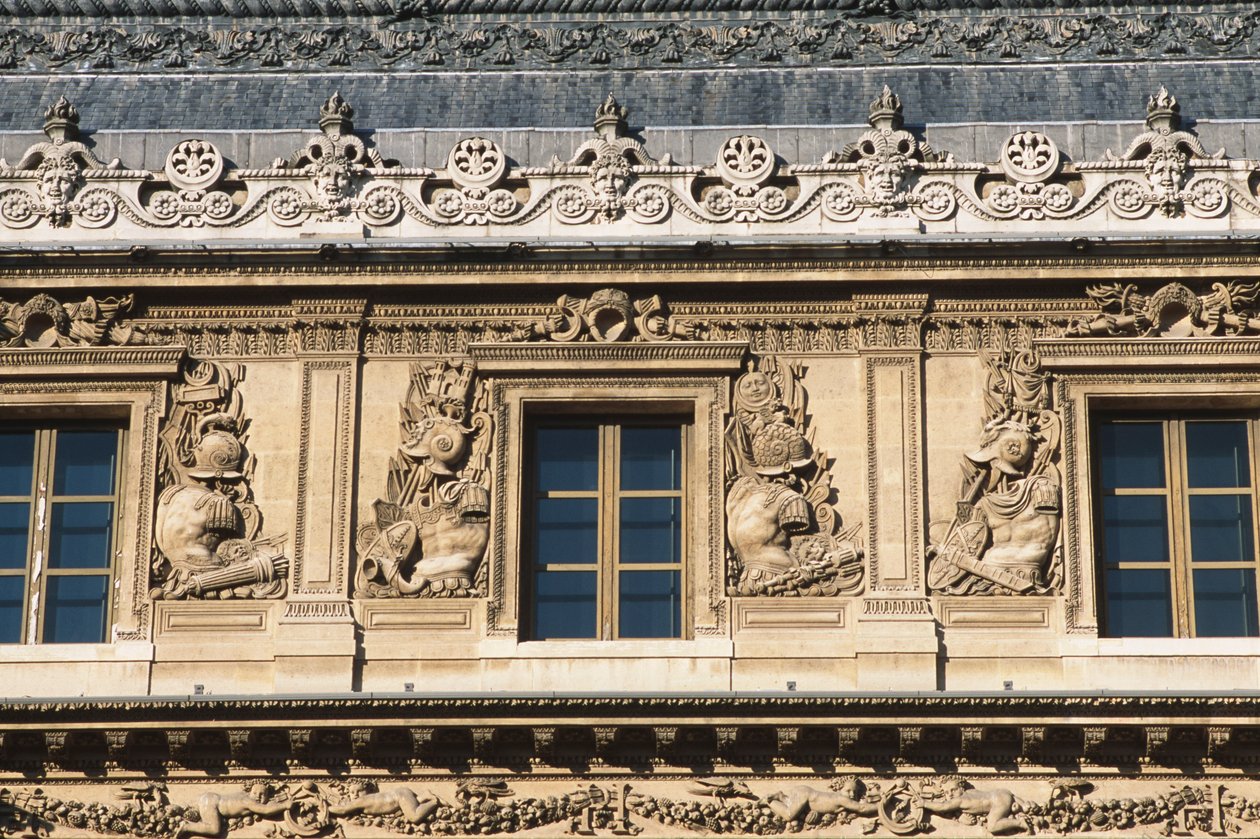 La Cour Carrée; aile Lescot, détail - Jean Goujon