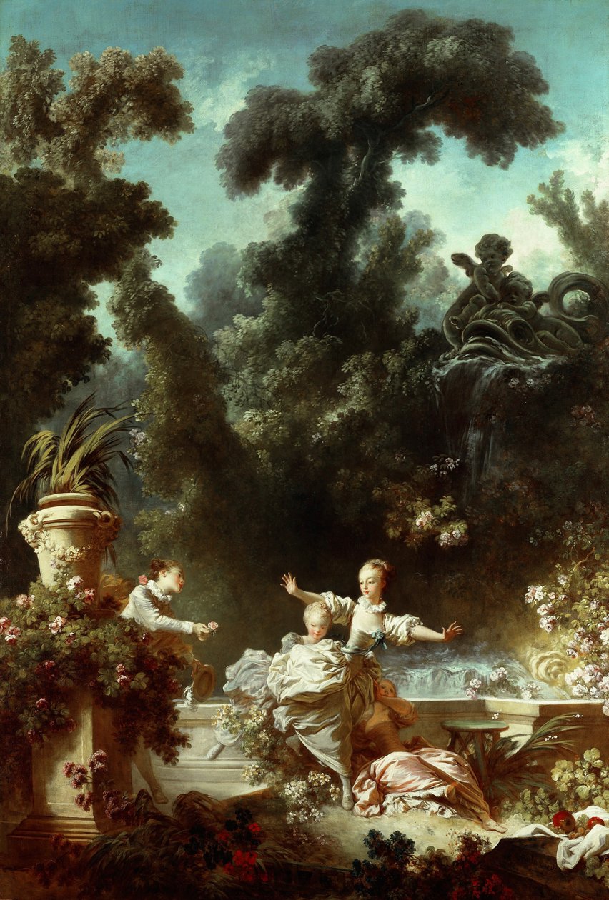 La poursuite - Jean Honore Fragonard