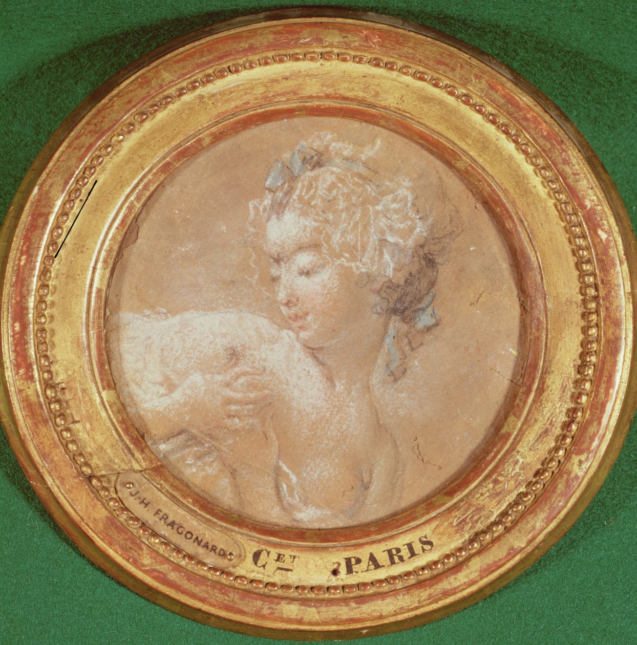 Jeune fille pressant son sein - Jean Honore Fragonard