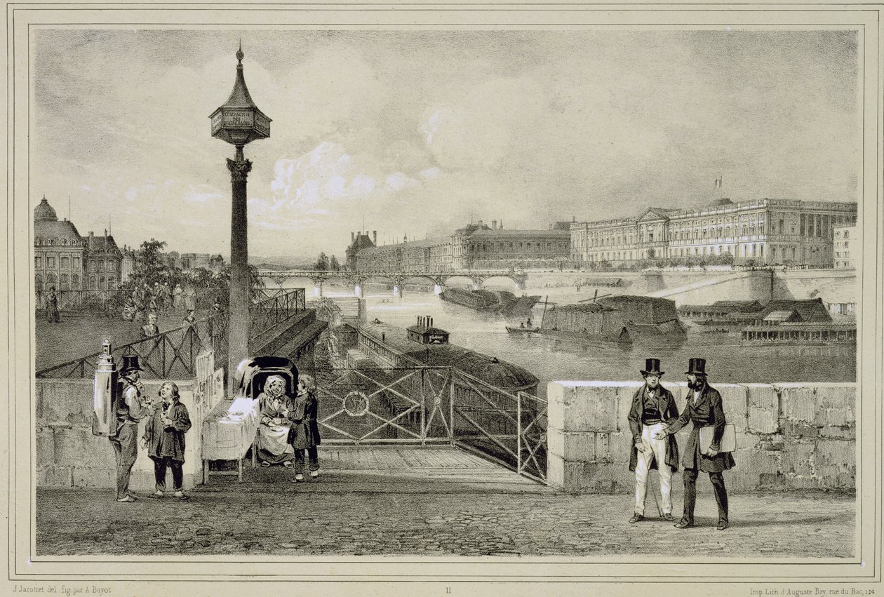 Le Louvre, gravé par Auguste Bry - Jean Jacottet