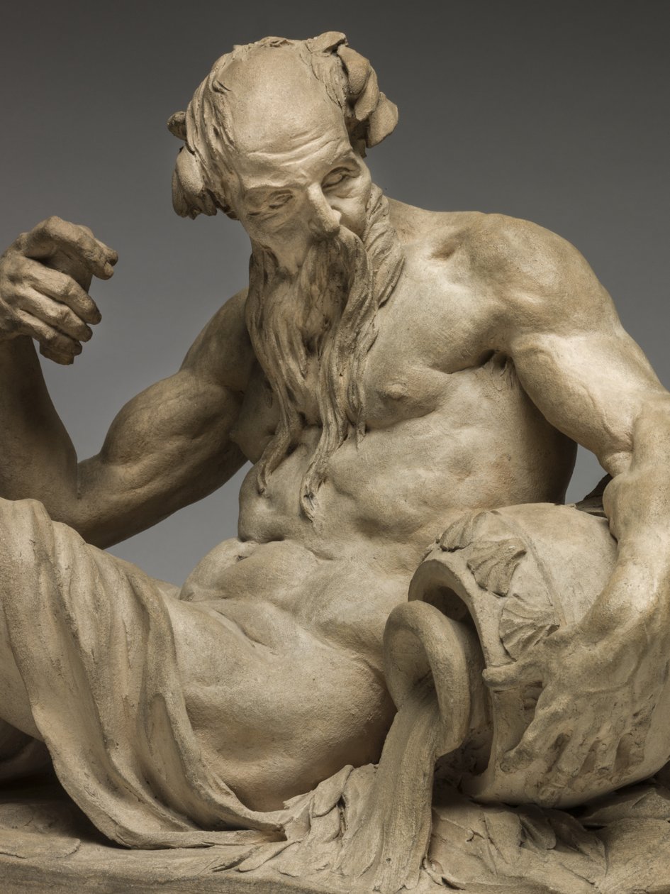 Dieu de la rivière, 1755 (terre cuite) - Jean Jacques Caffieri