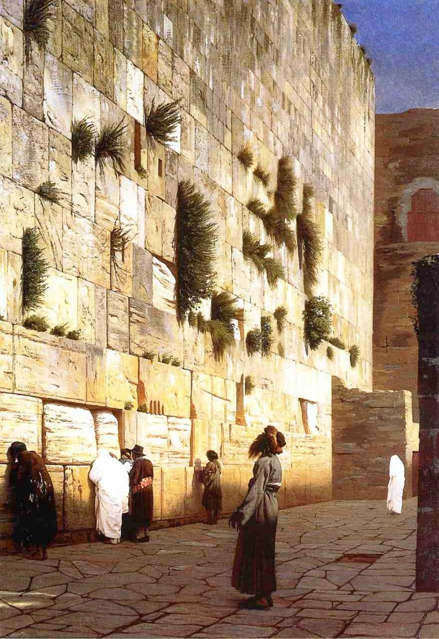 Le Mur des Lamentations, Jérusalem, 1869 - Jean Leon Gerome