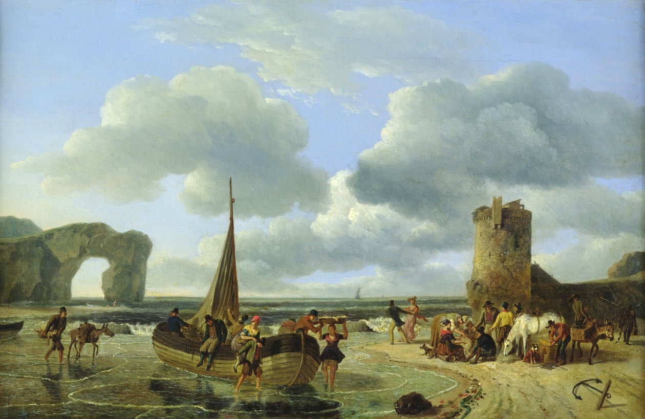 Scène côtière - Jean Louis De Marne