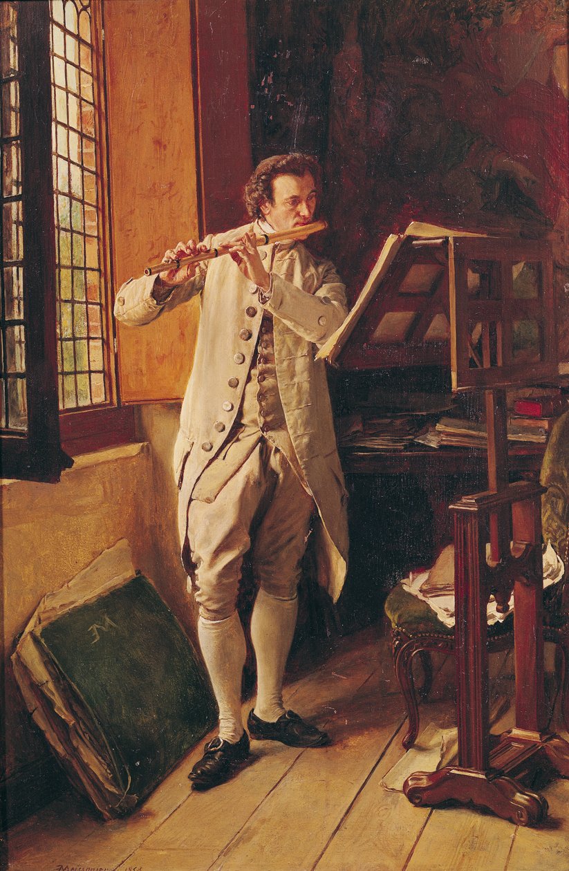 Le joueur de flûte - Jean Louis Ernest Meissonier
