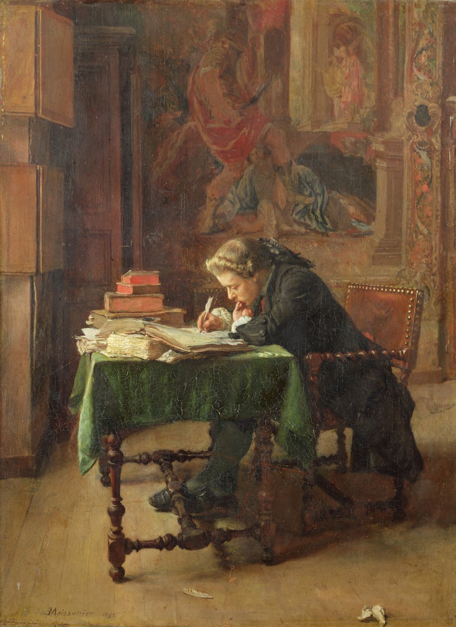 Jeune homme écrivant, 1852 - Jean Louis Ernest Meissonier
