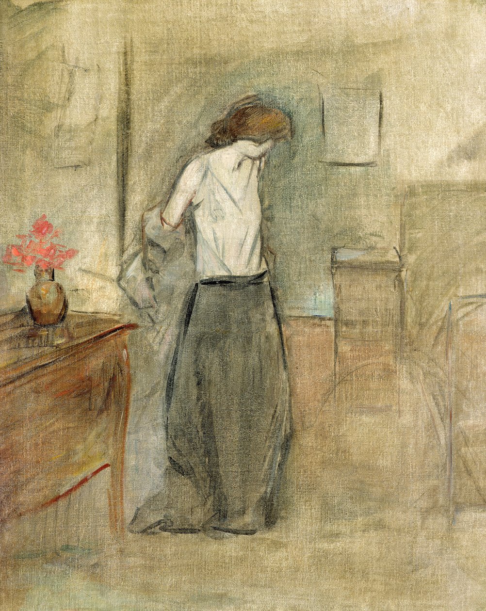 Une Femme se déshabillant - Jean Louis Forain