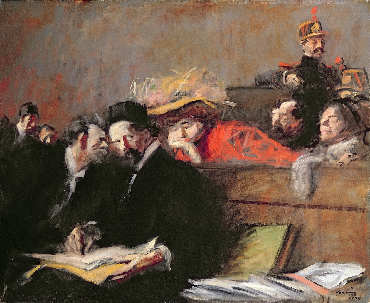 Audience à la cour, 1908 - Jean Louis Forain