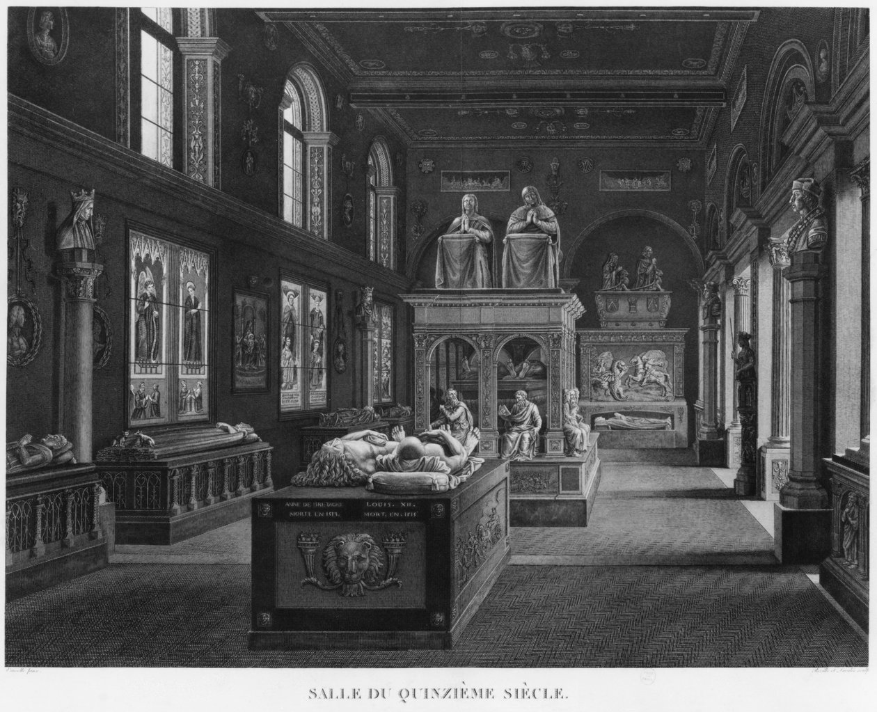 La salle du XVe siècle, Musée des Monuments Français, Paris, illustration de 