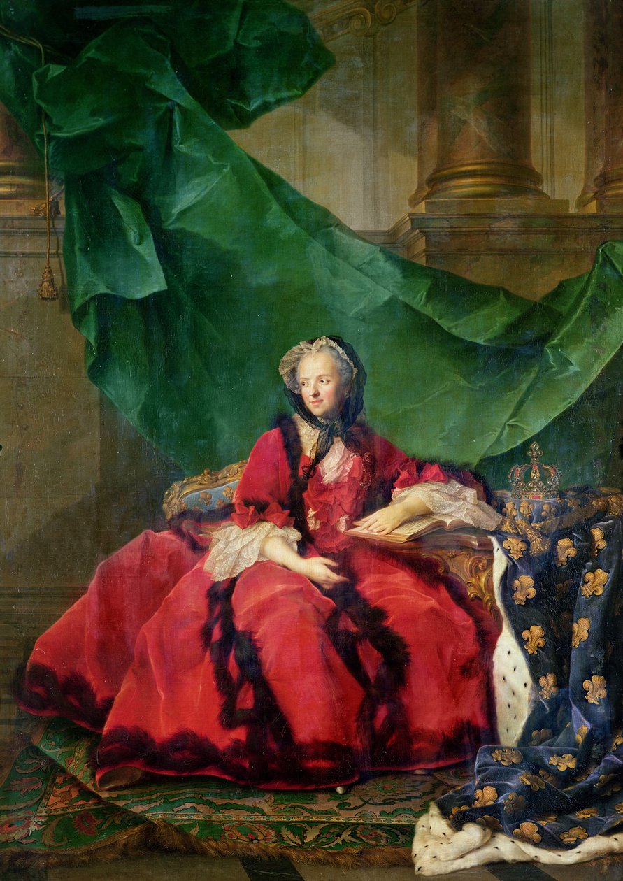 Portrait de Maria Leszczynska (1703-68) en robe quotidienne - Jean Marc Nattier