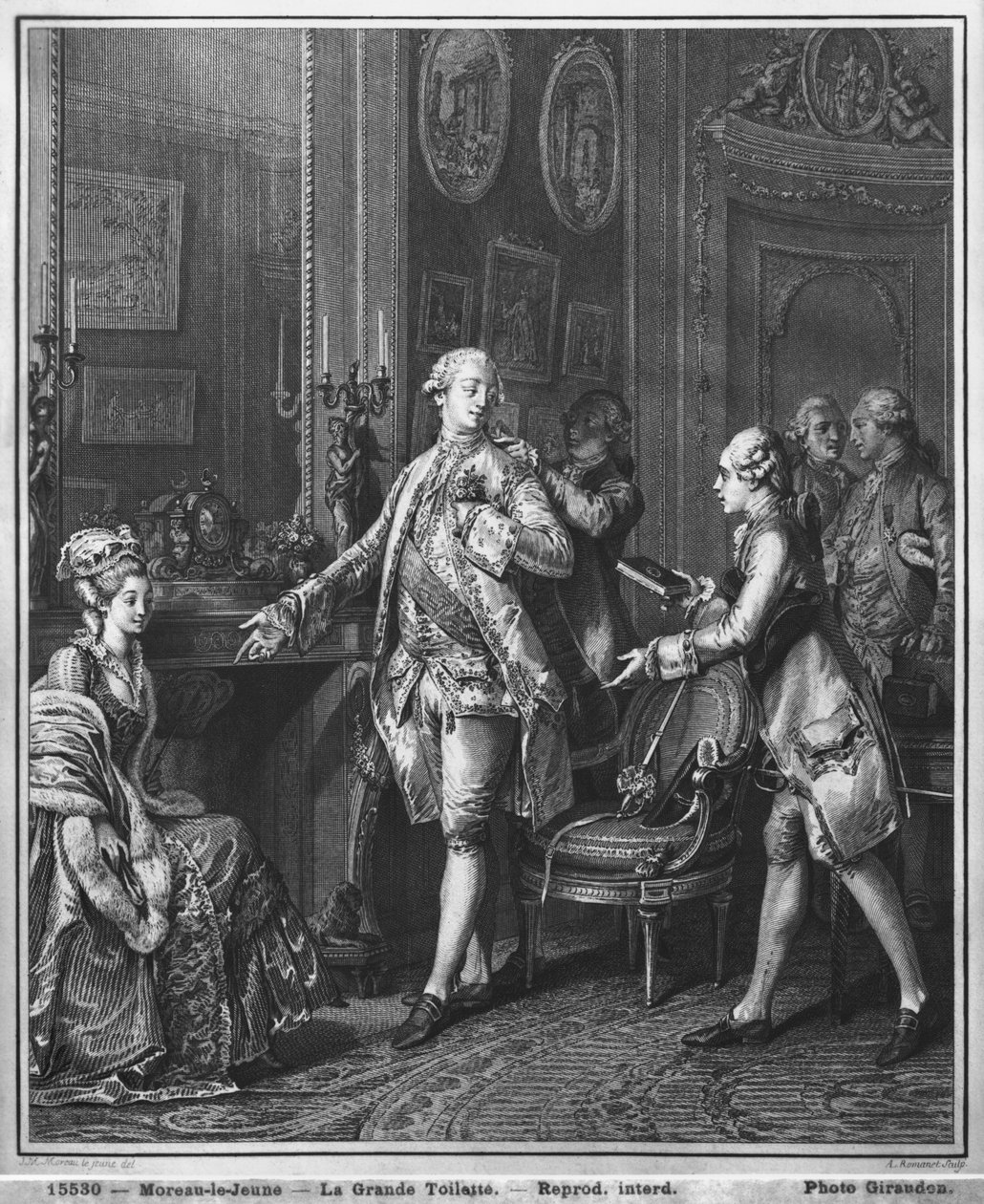 La Grande Toilette, gravée par Antoine Louis Romanet (1743-après 1809) c.1777 - Jean Michel the Younger Moreau