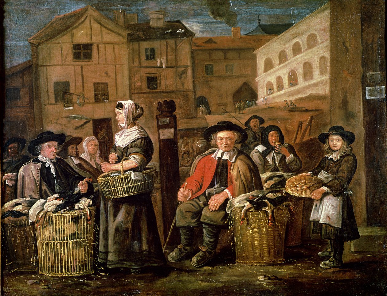 Scène de marché - Jean Michelin