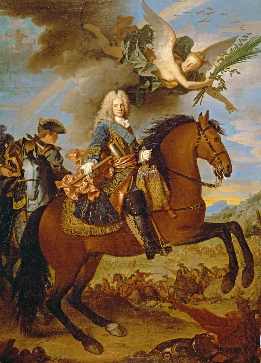 Portrait équestre de Philippe V (1683-1746) - Jean Ranc