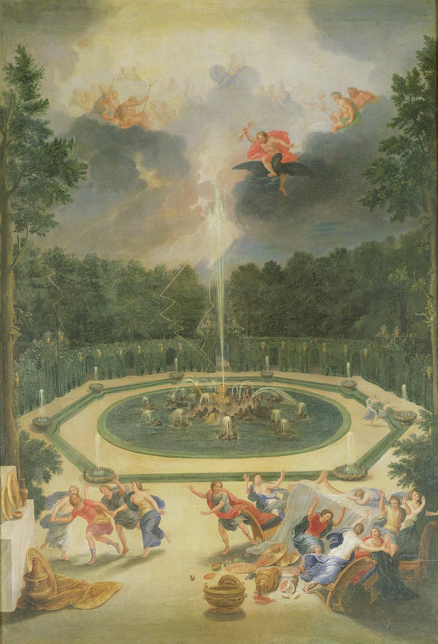 Les Bosquets de Versailles. Vue de la Fontaine d