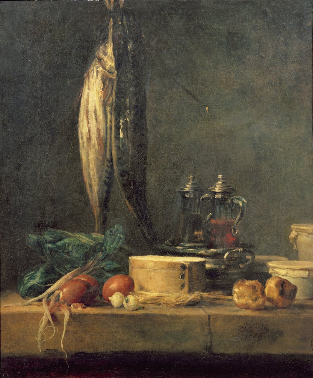 Nature morte avec poisson - Jean Baptiste Simeon Chardin