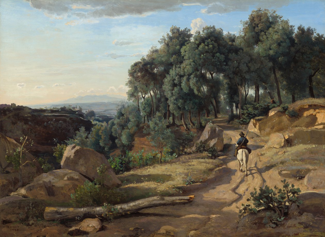 Vue près de Volterra - Jean Baptiste Camille Corot