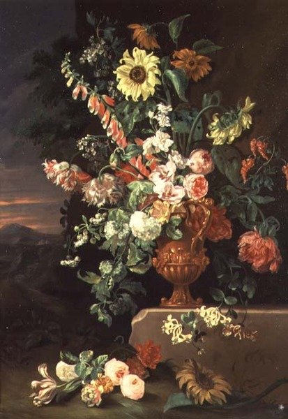 Tournesols, digitales, etc. - Jean Baptiste Monnoyer