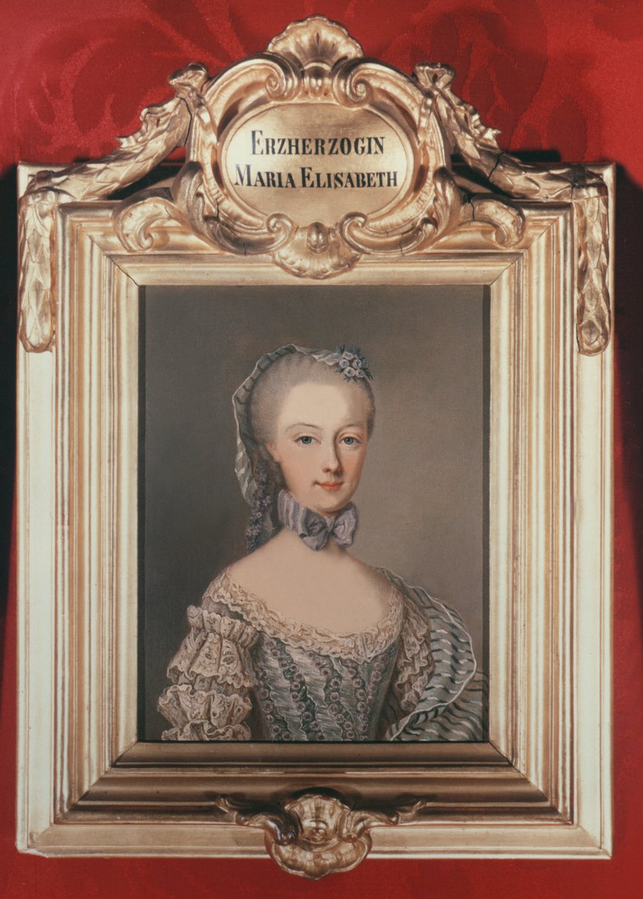 Archiduchesse Maria Elisabeth (1743-1808) fille de François Ier et Marie-Thérèse d