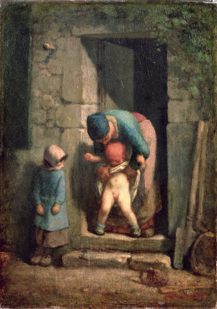 Soin maternel, 1855-57 - Jean Francois Millet
