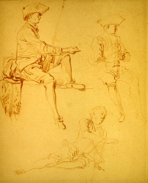Études de figures - Jean Antoine Watteau