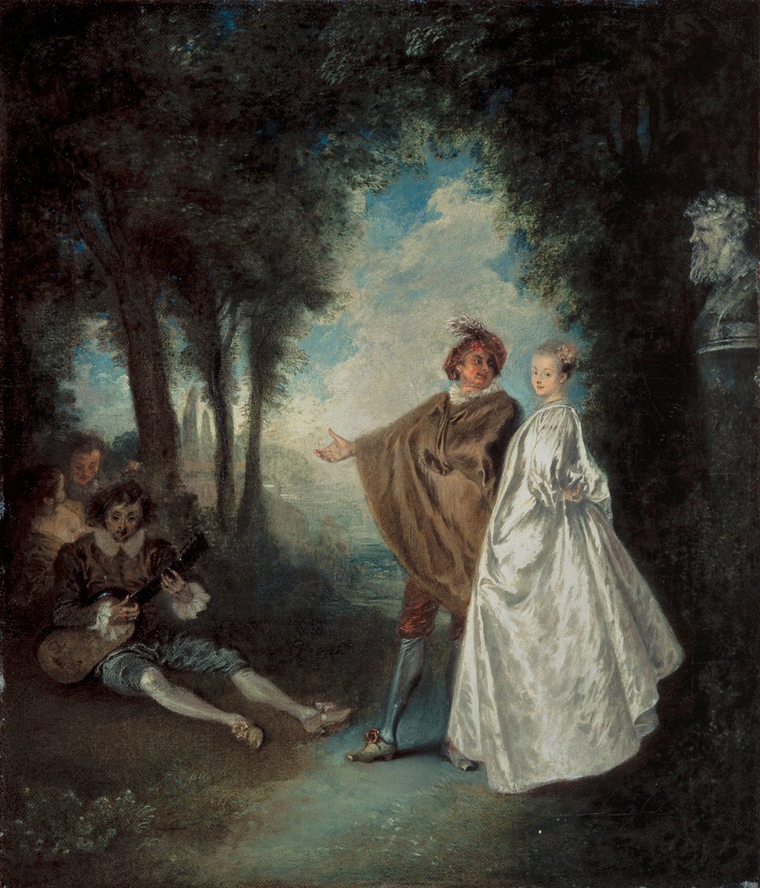 La Promenade - Jean Antoine Watteau