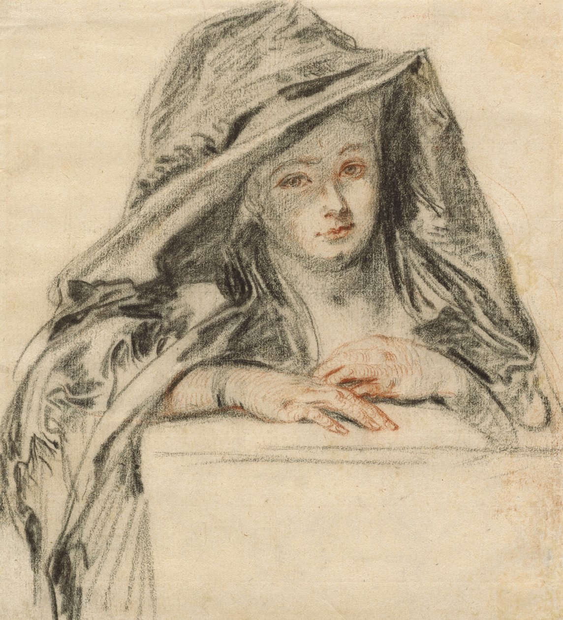Femme en noir, vers 1719 - Jean Antoine Watteau