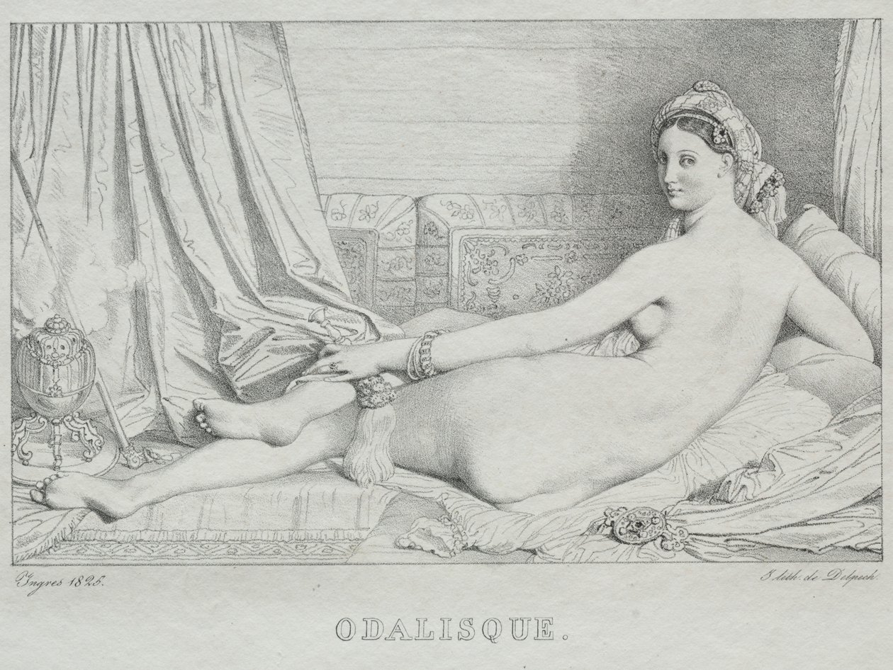 Odalisque, 1825 - Jean Auguste Dominique Ingres
