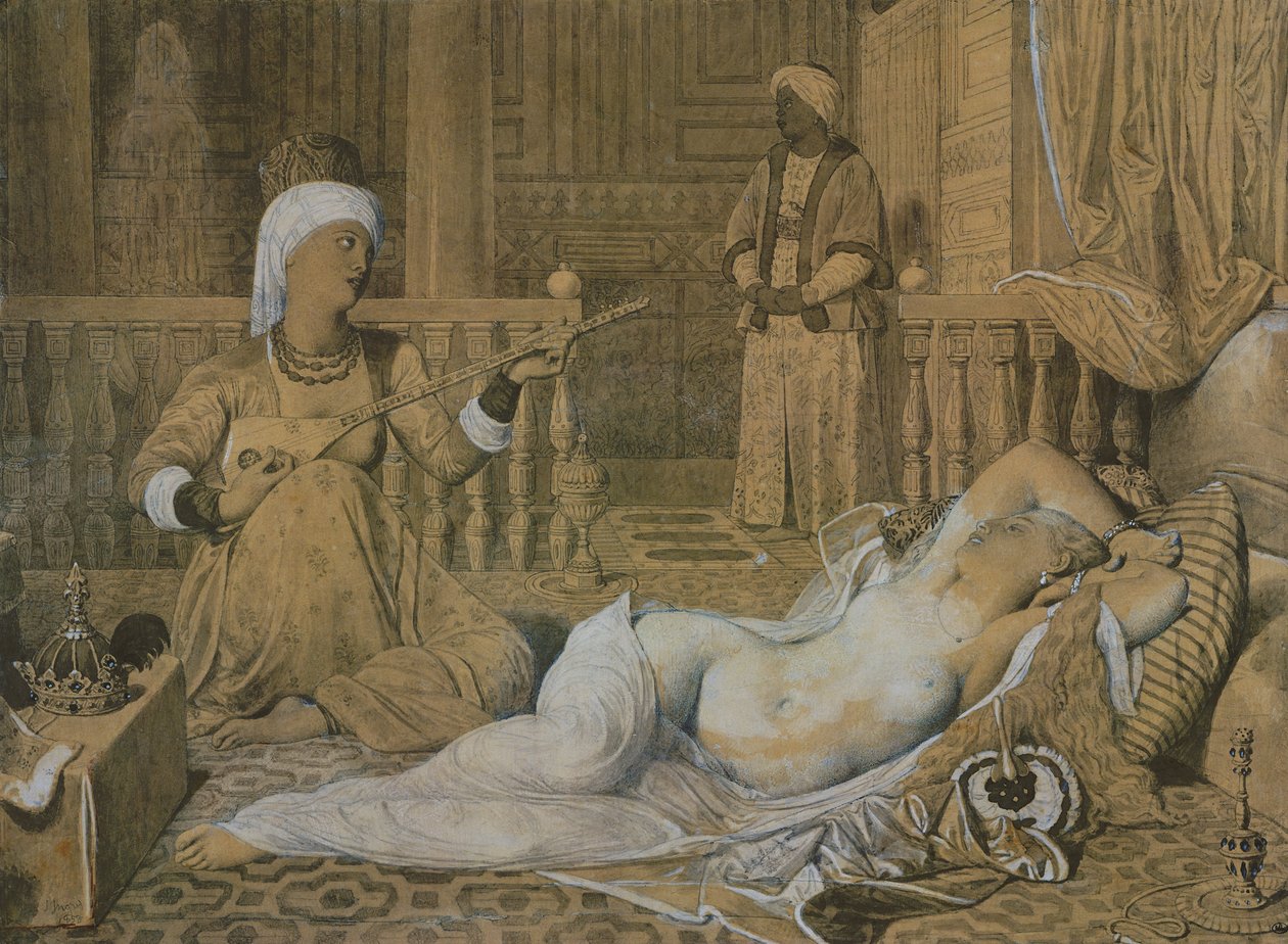 Odalisque avec un esclave, 1858 - Jean Auguste Dominique Ingres