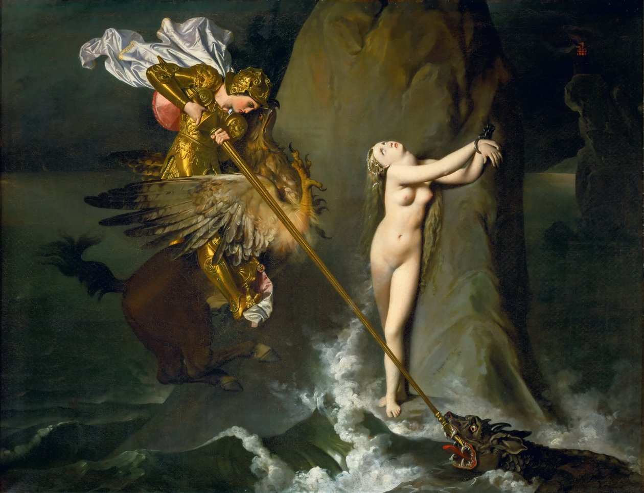 Ruggiero sauvant Angélique - Jean Auguste Dominique Ingres