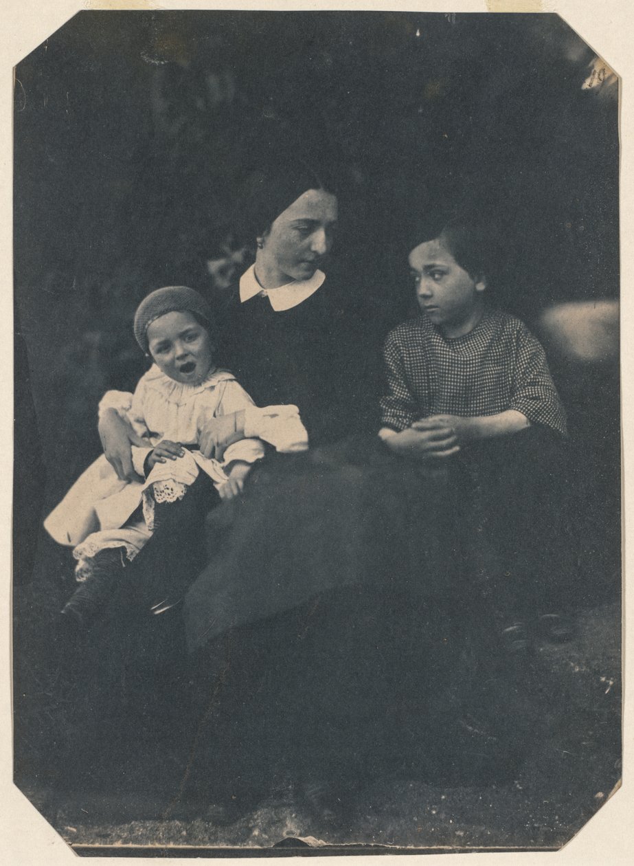 Mère avec deux enfants, vers 1855 - Jean Baptist Frénet