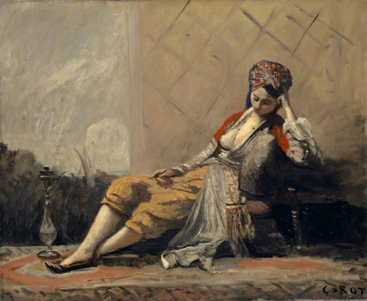 Odalisque - Jean Baptiste Camille Corot