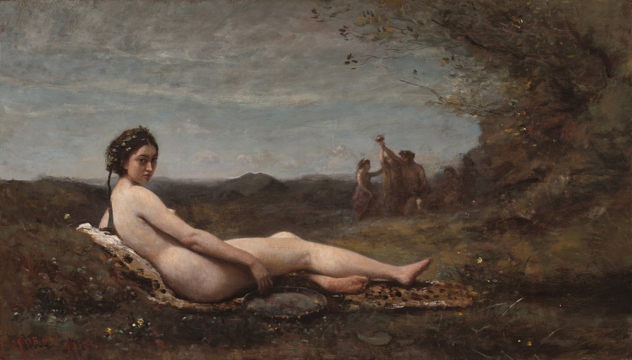 Le repos - Jean Baptiste Camille Corot