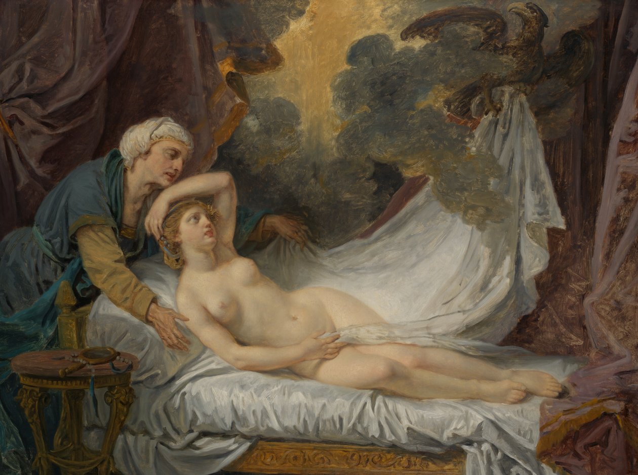 Égine visitée par Jupiter - Jean Baptiste Greuze