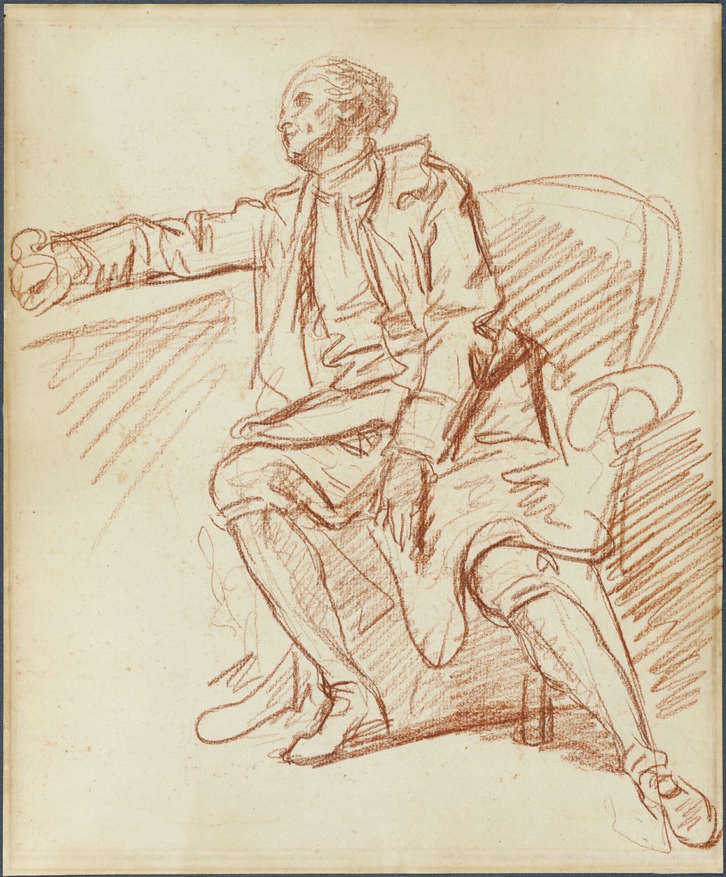 Gentleman assis - Jean Baptiste Greuze