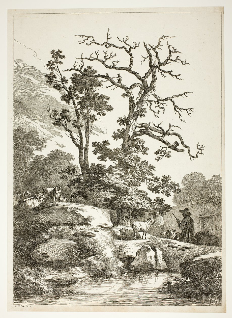 Scène bucolique - Jean Baptiste Huet
