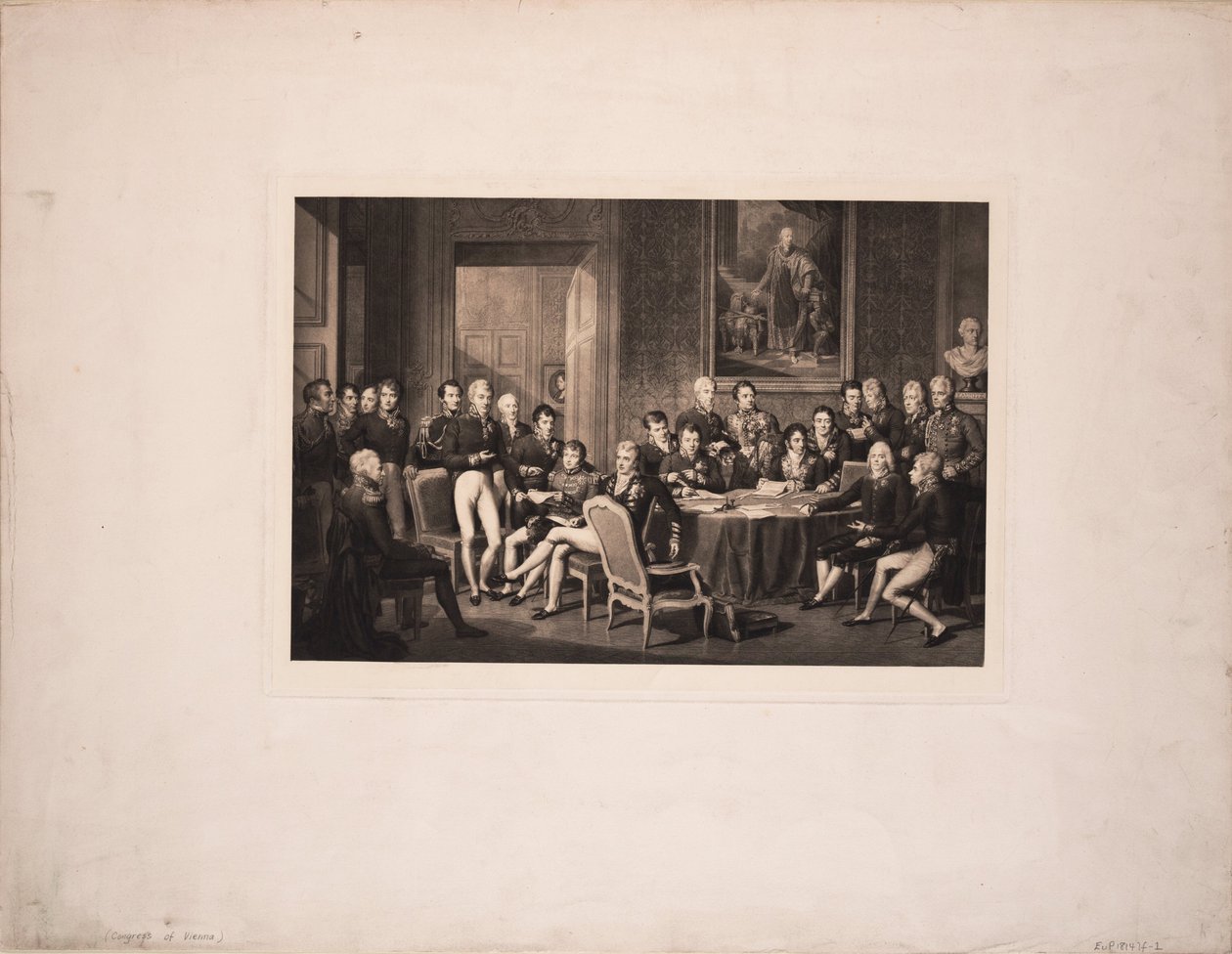 Le Congrès de Vienne, vers 1815 - Jean Baptiste Isabey