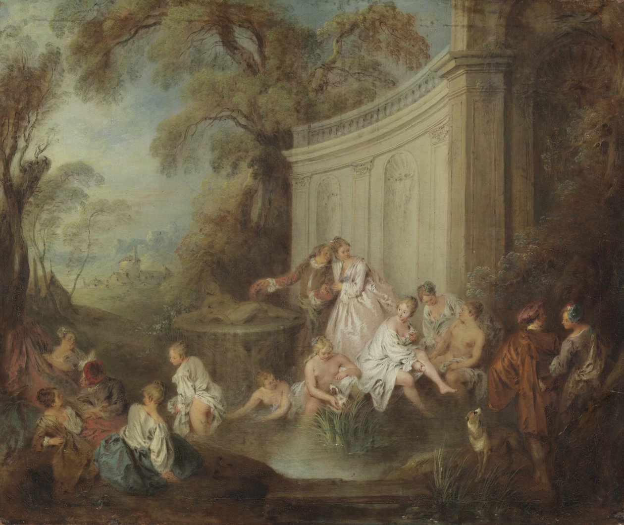Baigneurs dans un parc - Jean Baptiste Joseph Pater