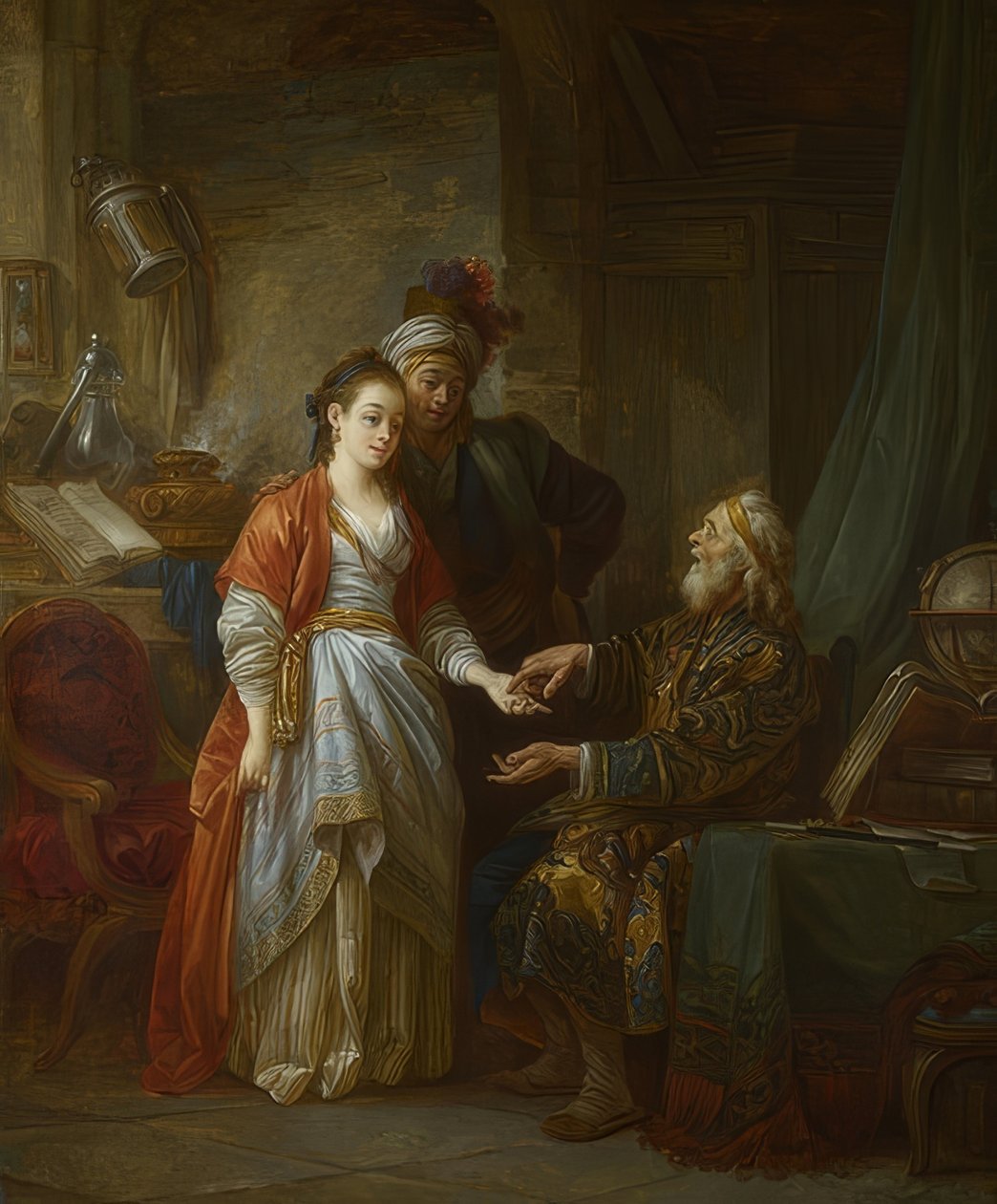 Le nécromancien. Vers 1775 - Jean Baptiste Le Prince
