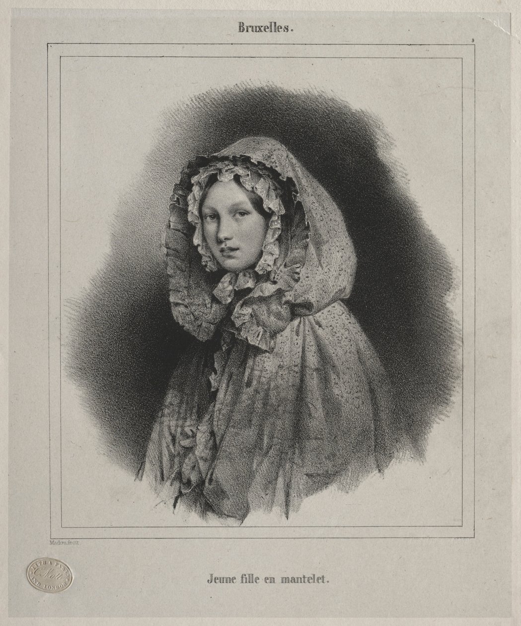 Bruxelles : Jeune fille en cape - Jean Baptiste Madou