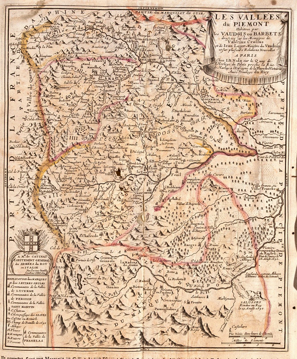 Carte du Piémont (Italie) (Gravure) - Jean Baptiste Nolin