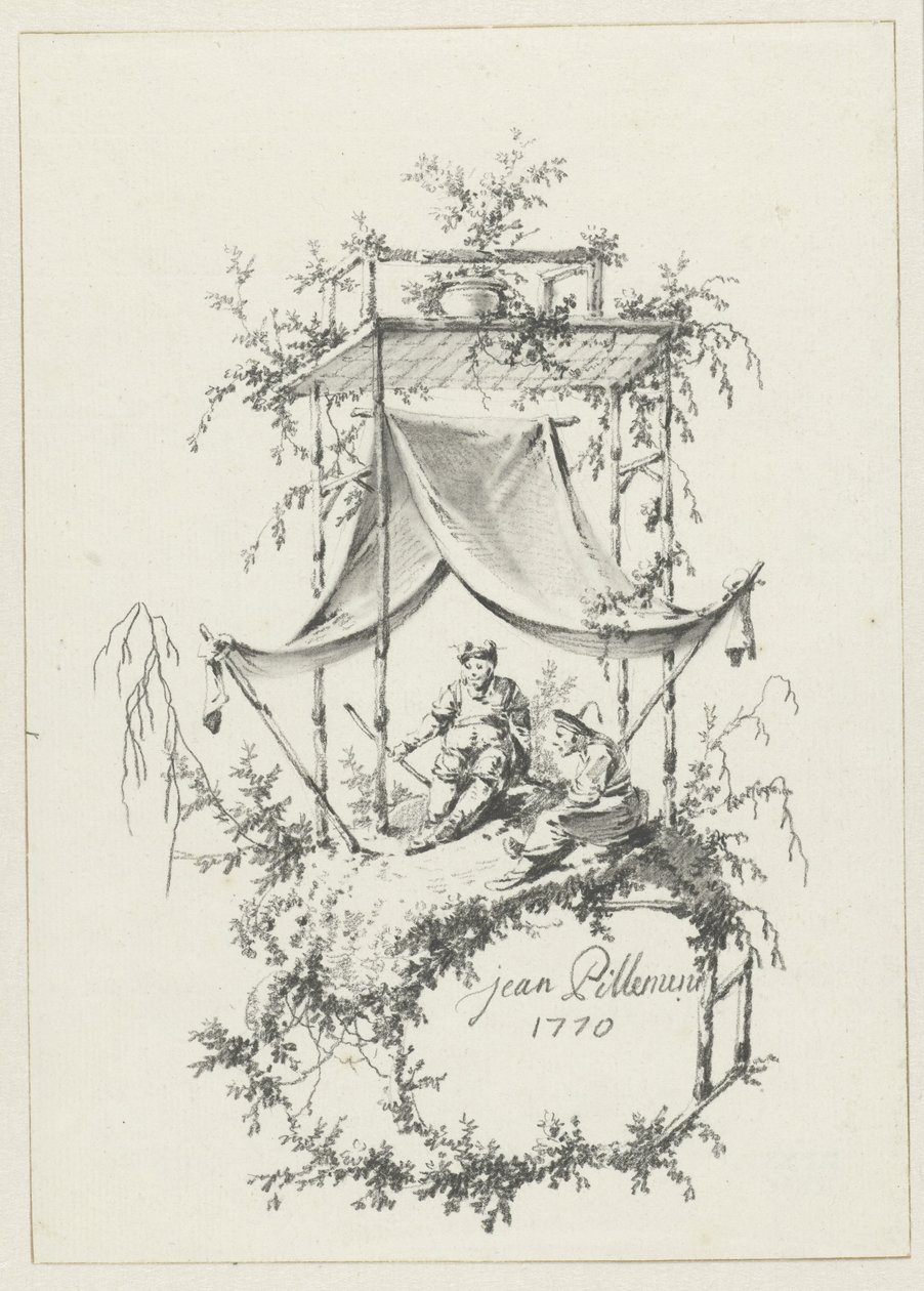 Composition en style chinoiserie - Jean Baptiste Pillement