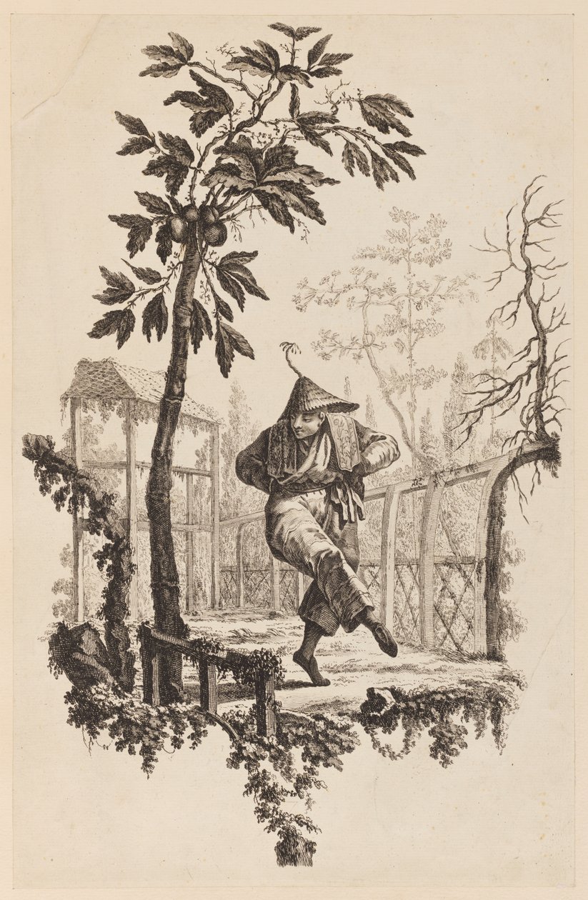 Figure sous une branche - Jean Baptiste Pillement