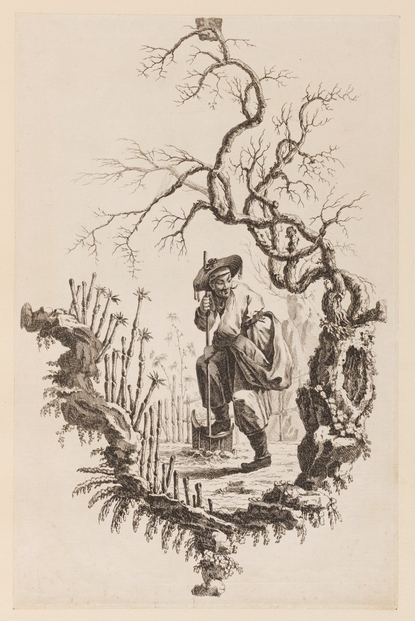 Figure et branche - Jean Baptiste Pillement