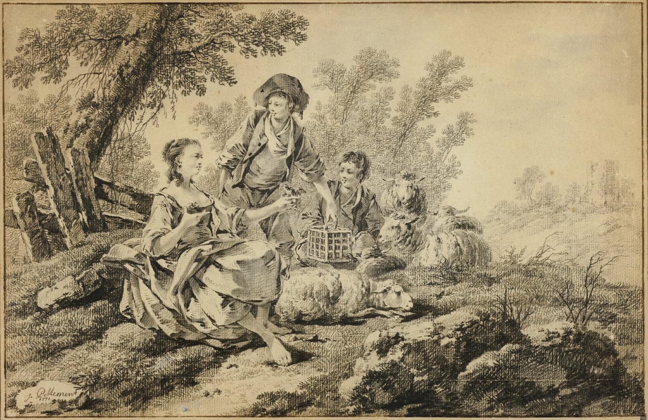 Scène pastorale - Jean Baptiste Pillement