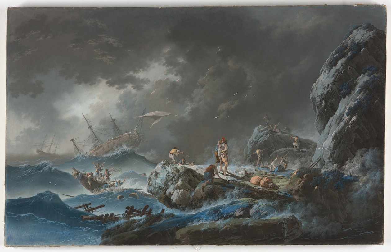 Le Naufrage - Jean Baptiste Pillement