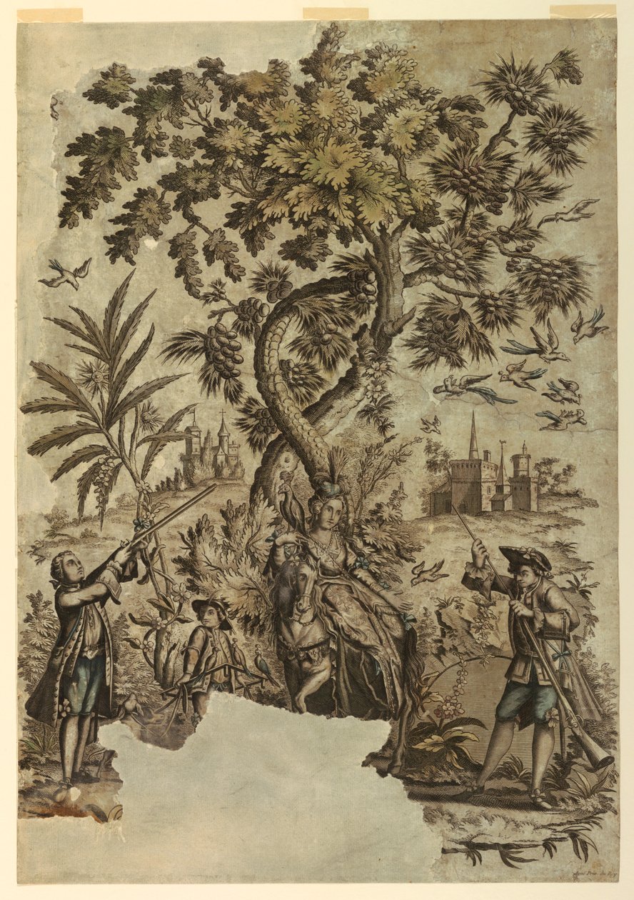 Chasse aux oiseaux - Jean Baptiste Scotin I